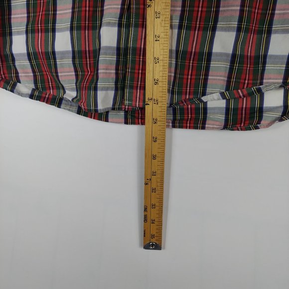 Tommy Hilfiger Plaid 80's 2 Ply Shirt large - Picture 7 of 10